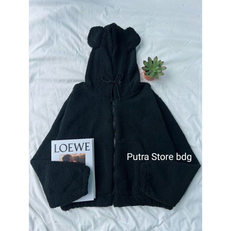 HOODIE BULU SHERPA BEAR RESLETING POLOS