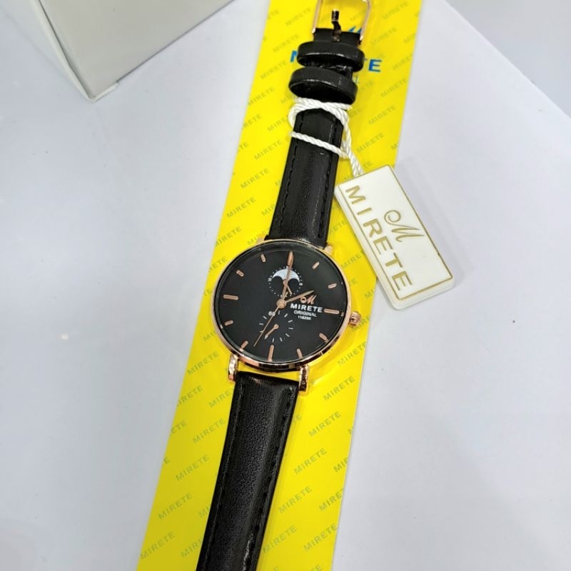 Mirete watch jam tangan wanita tali kulit casual elegant