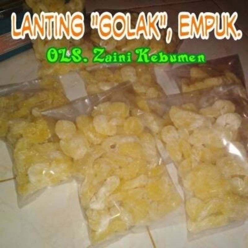 

Lanting GOLAK Gembus singkong 500 gram, Khas Kebumen, Mentah Siap digoreng