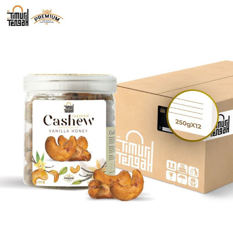 

Kacang Mete Cashew Vanilla Honey 250 gr Original by Premium Timur Tengah High Quality