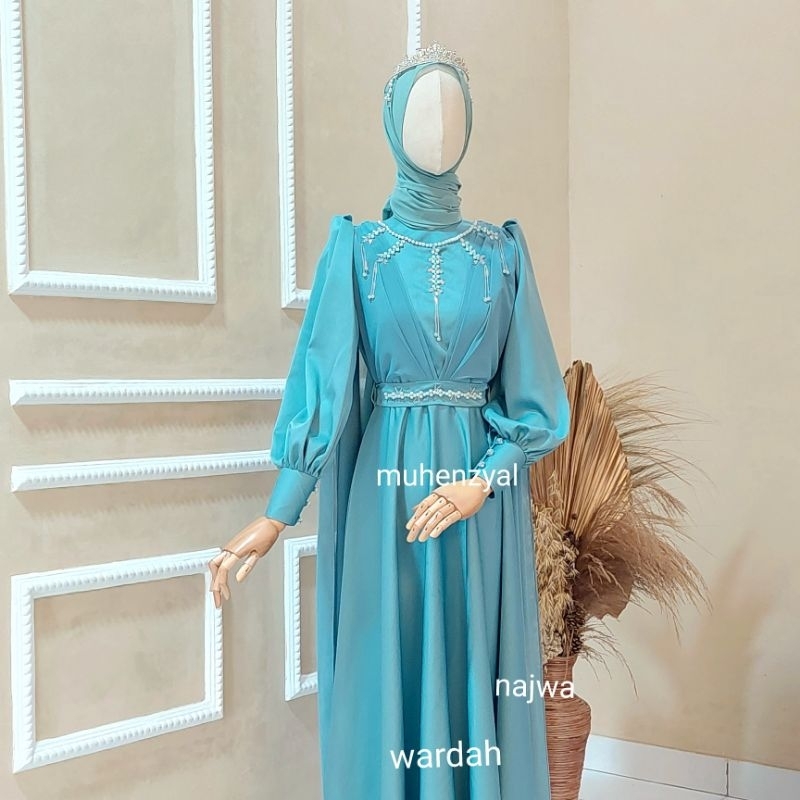 najwa dress-gaun selendang-gaun lamararan-gaun pesta