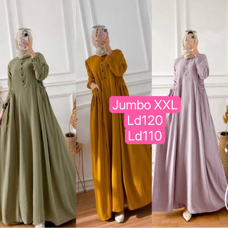 CIKA NABTIK GAMIS JUMBO / GAMIS cika jumbo ld120/ gamis CIKA / Dress Cika Jumbo / Dress Cika XXL / Cika dress / gamis cringkel / Gamis crinkel / Gamis crincle