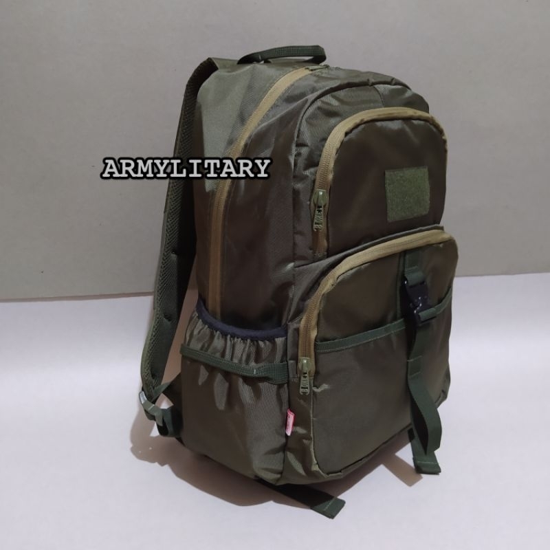 RANSEL ARMY GUCI HIJAU DAN HITAM