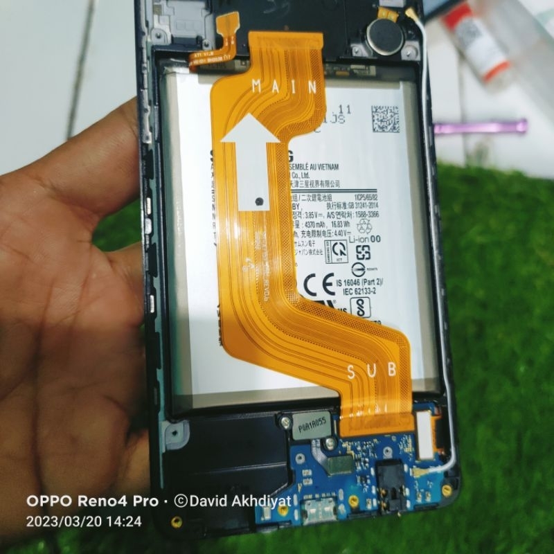 Papan konektor charger samsung a71 ori copotan TERMURAH