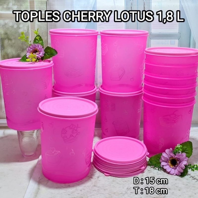 Toples Plastik Cherry Lotus Isi 12 Buah