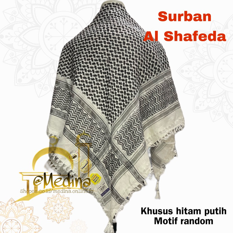 Surban Segiempat Putih Al shafeda
