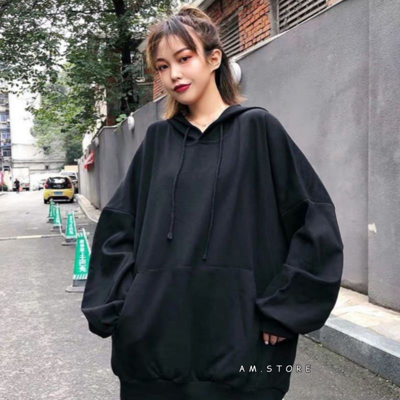 AMSTORE- Hoodie polos oversize Wanita BIGSIZE XXXL XXXXL XXXXXL