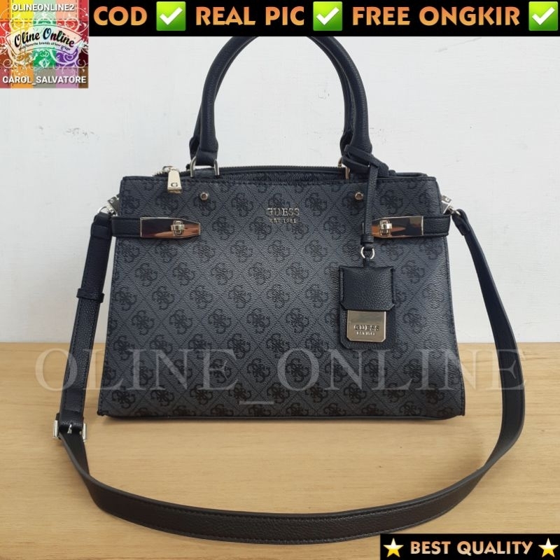 (WODB)tas zadie satchel big top handle 7 warna logo croco brown beige broken white brown black cream logo black batik jinjing office double zipper bag with long strap tali panjang size besar ciayumajakuningan cirebon indramayu majalengka g gb kuningan