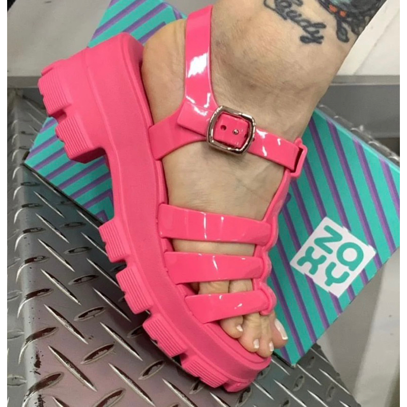 Sepatu Sandal Platform Wanita Zaxy Power Sand Ad Pink