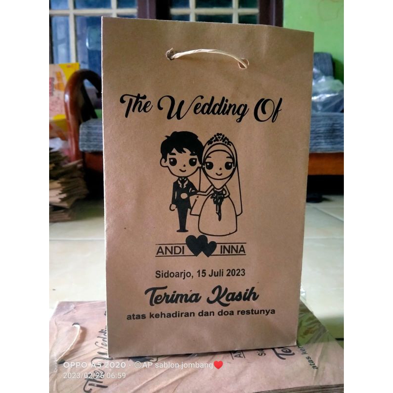 

Paperbag Wafer free sablon|Paperbag Costum Sablon