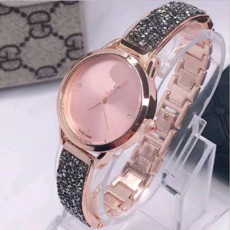 (Cod)Jam Tangan Wanita Swvskky Blimbing angsa Strap Rantai/Stell(Dikirim Jakarta)