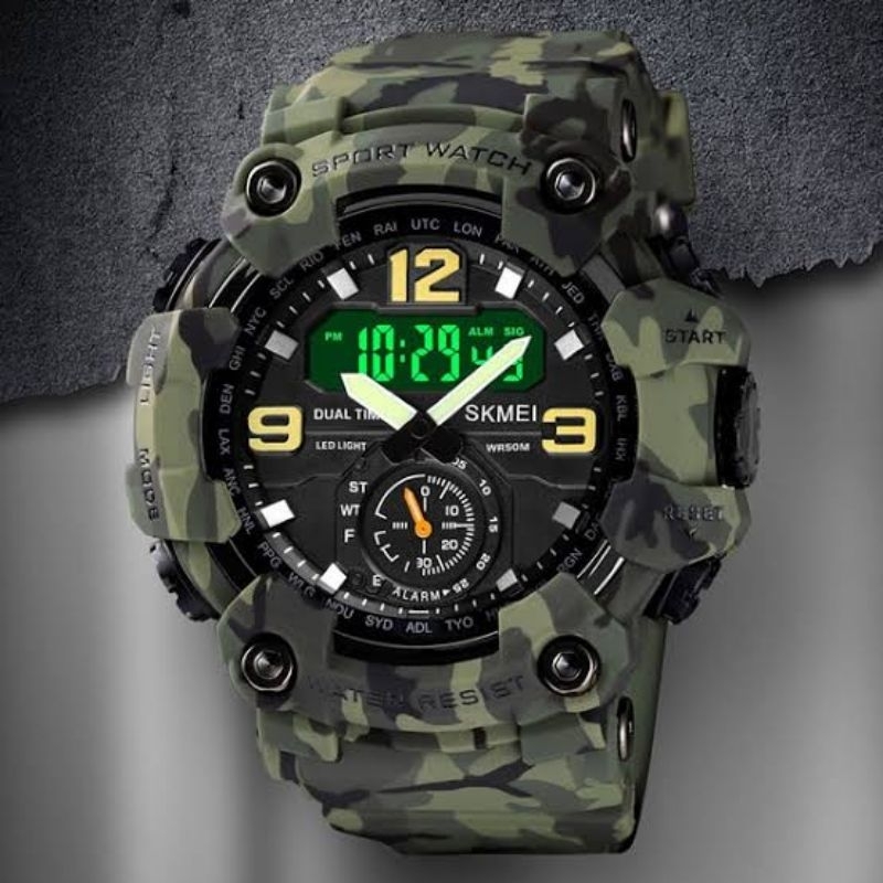 Strap Tali Jam Tangan Skmei 1637 Camo Original