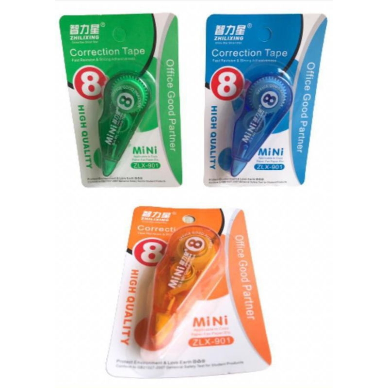 

Tipe ex Kertas / Correction Tape MINI ZLX-901 / Panjang 8 meter