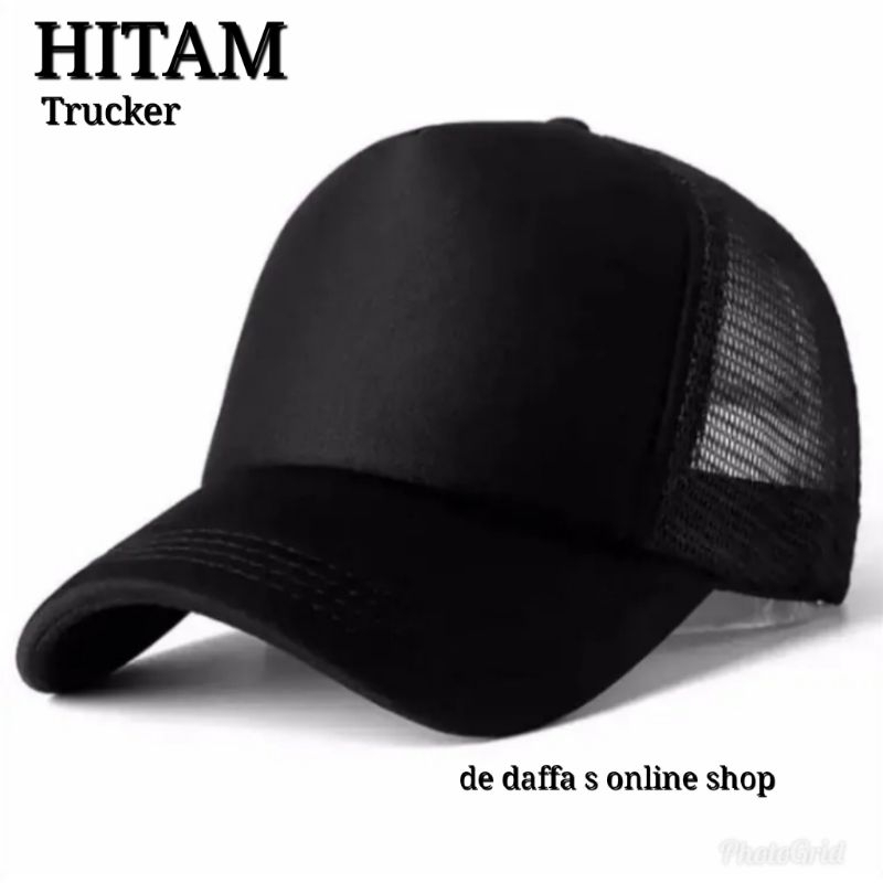 TOPI JARING POLOS TRUCKER PRIA / WANITA DEWASA