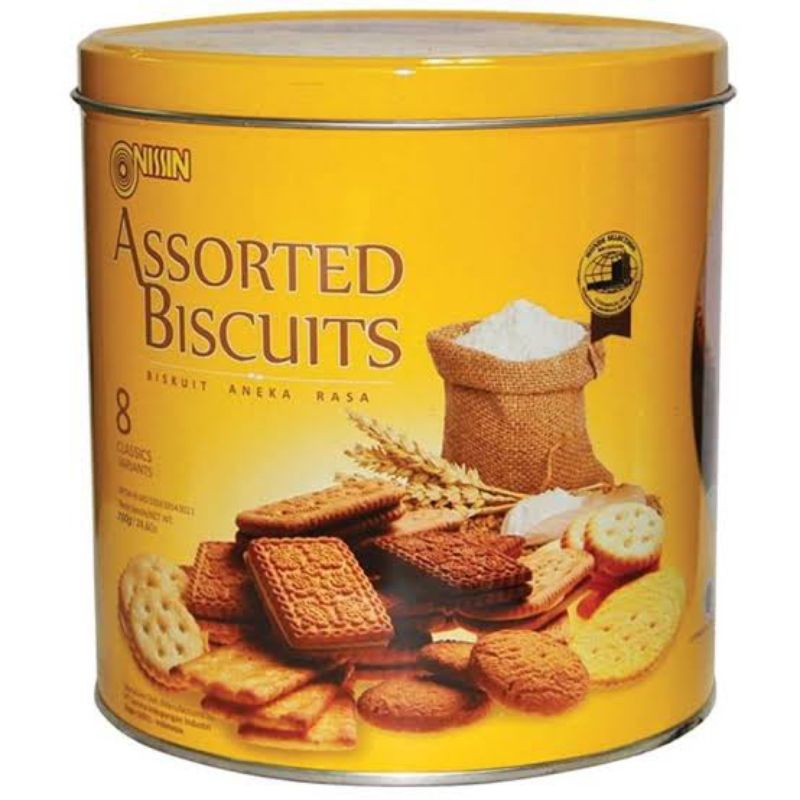 

nissin assorted yellow biscuit 650gr | kue kaleng | biskuit | wafer