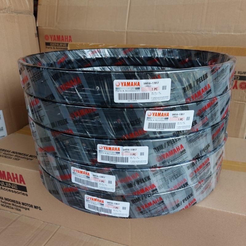 D.I.D LINGKAR VELG PELAK YAMAHA DID 160 / 140 RING 17 VEGA RR, VEGA ZR HITAM DAN CHROME CROME GLOSSY