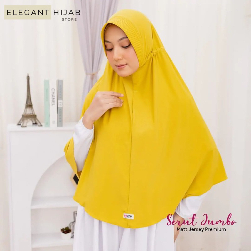 Bergo Serut XL | Jilbab Instan Serut Spandex Jersey I Bergo Serut Jokowi I Bergo Serut Adiba