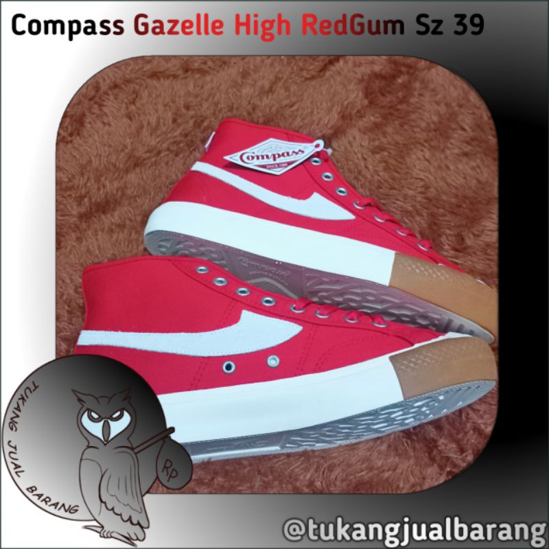 SEPATU COMPASS GAZELLE HIGH REDGUM / COMPASS MERAH-GUM