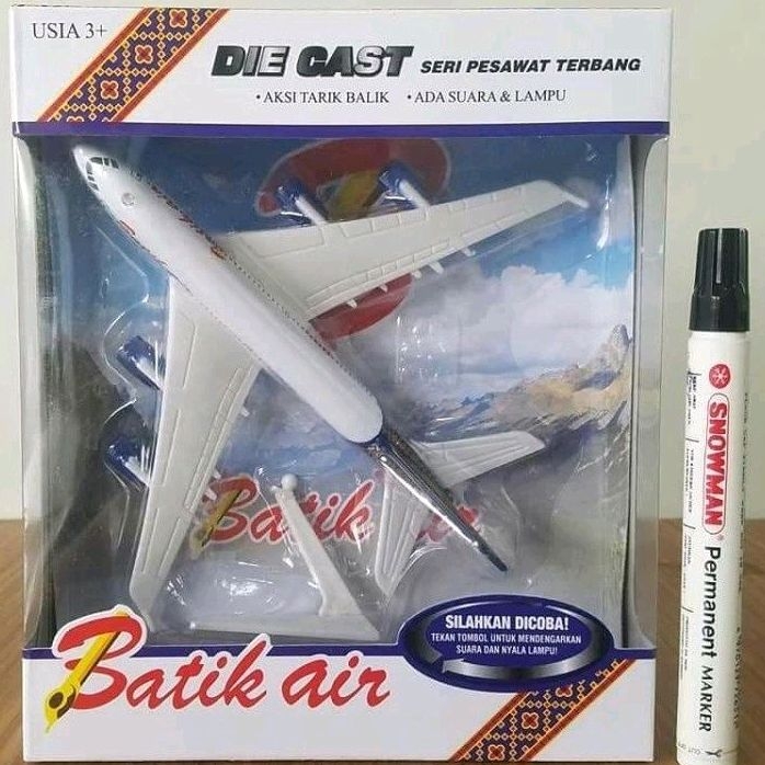 Diecast Pesawat Batik Air / Replika Pesawat Terbang