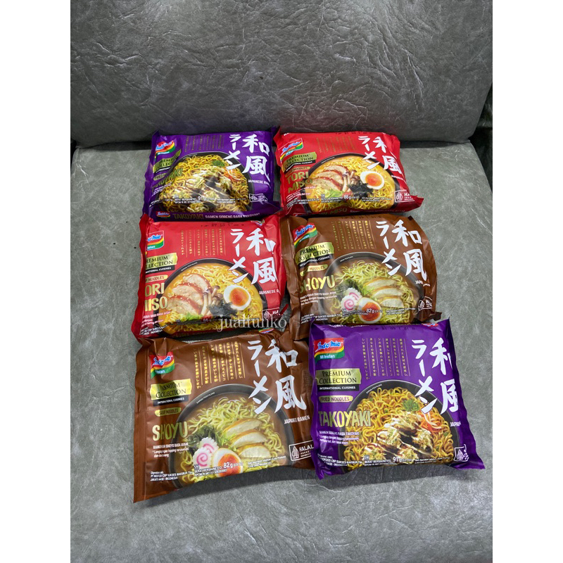 

Indomie Premium Collection Takoyaki Tori Miso Shoyu Ramen