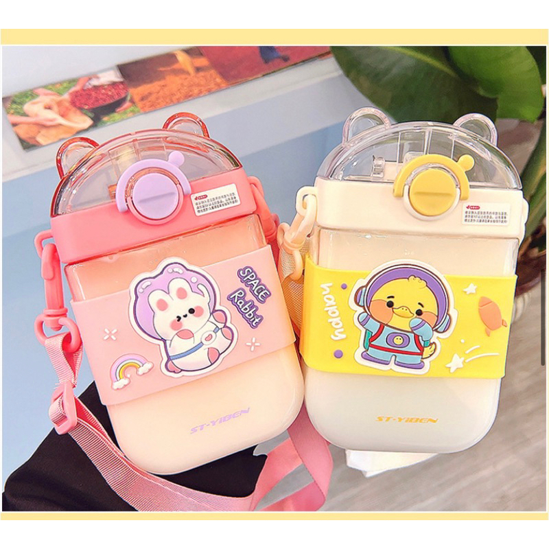 Botol Minum Anak Sedot Bahan PC BPA free motif cartoon menarik