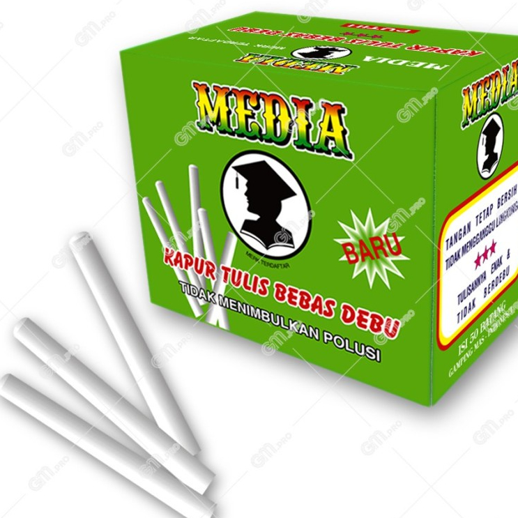 Kapur Tulis Media Putih / Kapur Tulis / Kapur Putih