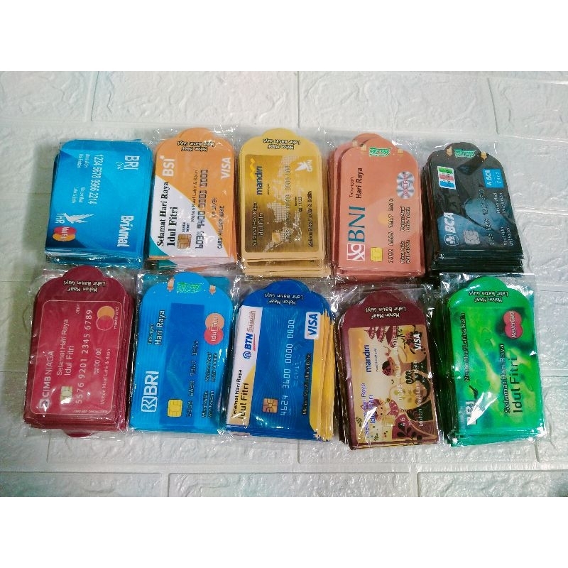 

10PACK AMPLOP LEBARAN MOTIF ATM UK MEDIUM