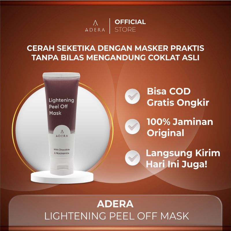 𝗔𝗗𝗘𝗥𝗔 𝗣𝗘𝗘𝗟 𝗢𝗙𝗙 𝗠𝗔𝗦𝗞 Lightening Pencerah Kulit Wajah Ampuh Angkat Sel Mati Flek Hitam