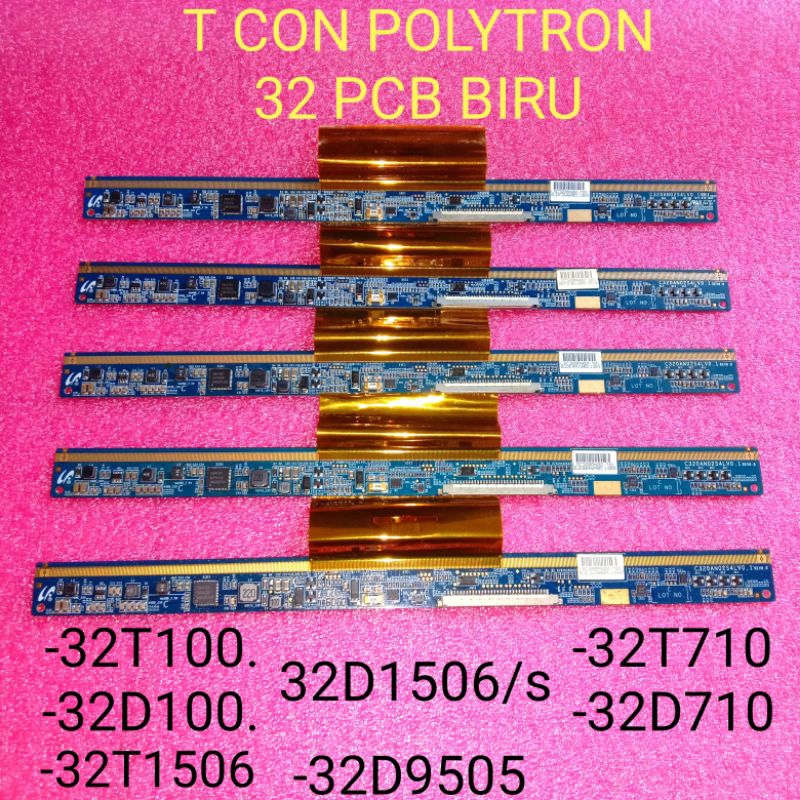 Tcon Tikon T Con Logic Tv Led polytron 32t100 32t700 32d9505 32t710 32t1506 32d1506 32d100 32d710