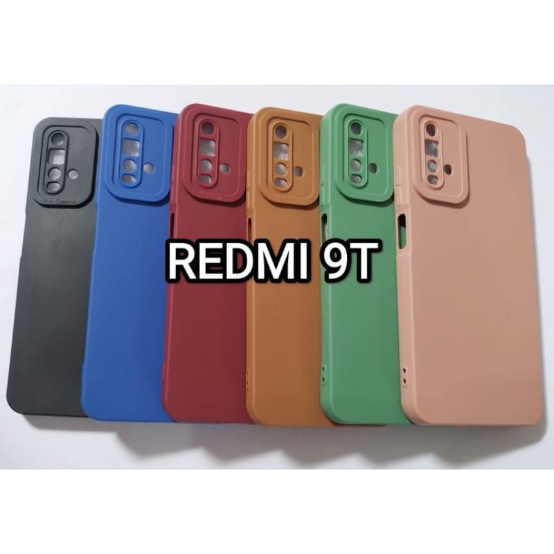 CASE XIAOMI REDMI 9T SOFTCASE SLIKON CASING PRO CAMERA MACARON