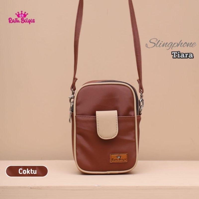 TIARA SLINGPHONE BY RATU BILQIS BAHAN CHOCOLY ANTI AIR WATERPROOF PREMIUM DAILY FASHION