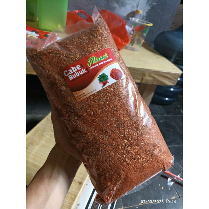 

1 kg cabe bubuk aroma daun jeruk extra pedas kwalitas super