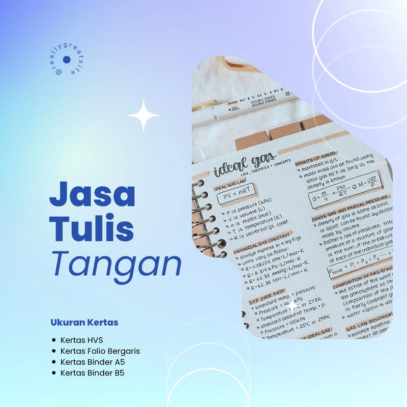 JASA TULIS TANGAN RAPI | TULIS TANGAN CATATAN AESTHETIC