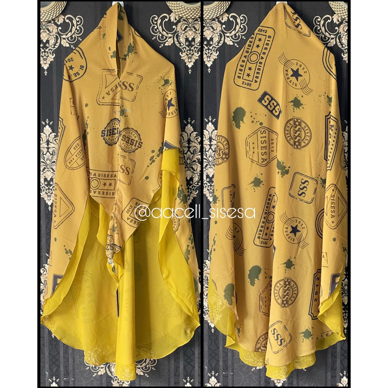 Sisesa Halmark yellow khimar halmark nwt