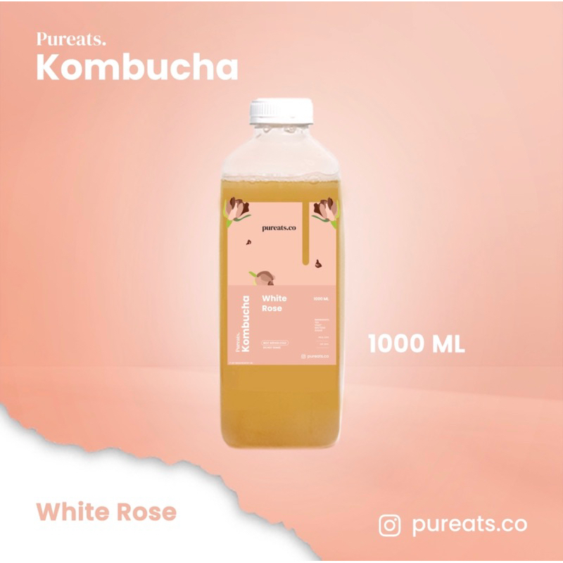 

Pure Kombucha 1 Liter - White Rose