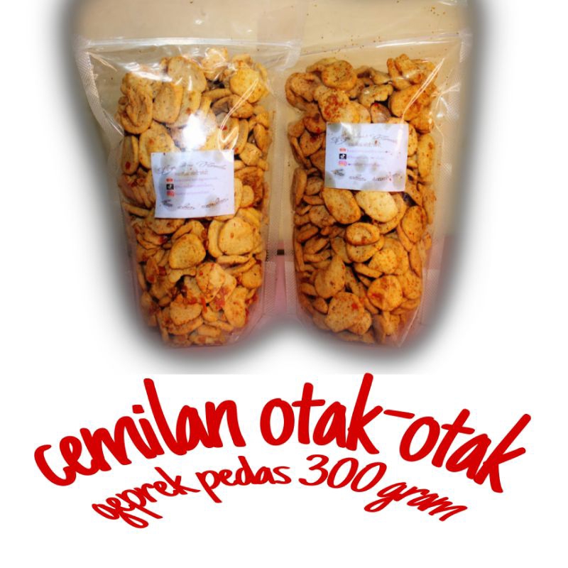 

cemilan otak-otak geprek pedas 300 gram