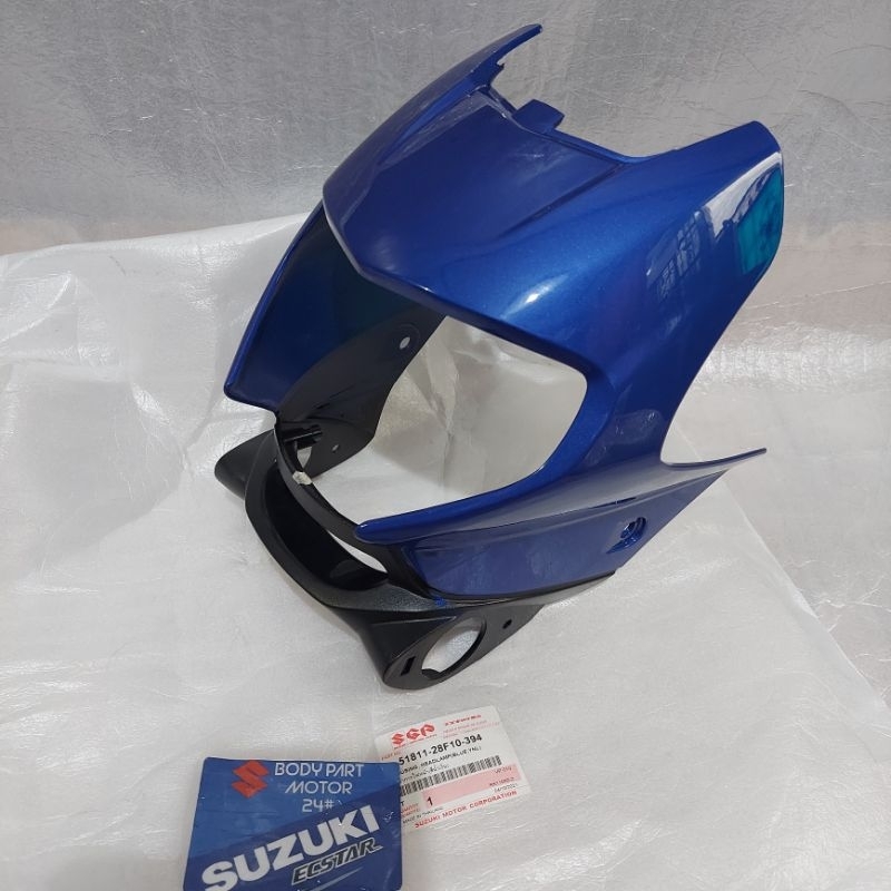 PRODUK ASLI BATOK COVER LAMPU DEPAN BIRU RK COOL ORI SGP SUZUKI