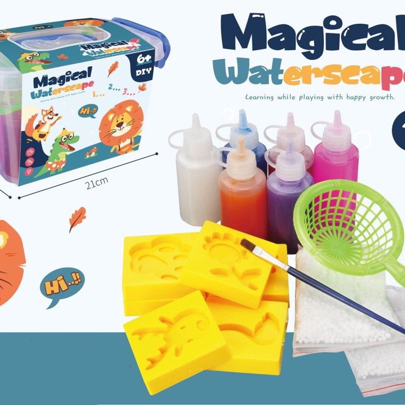 MAINAN DIY PRAKARYA MAGIC WATERSCEAPE PAKET KOMPLIT