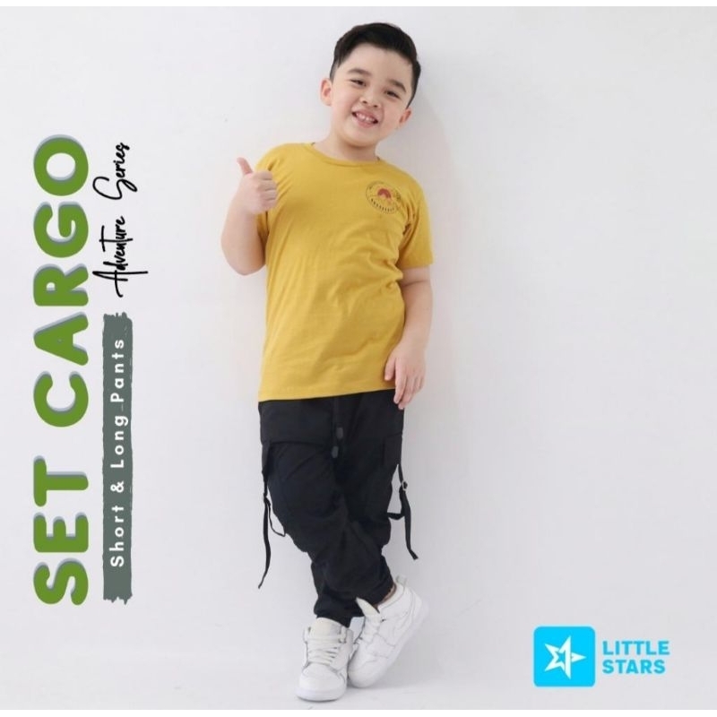 SET CARGO LONG & SHORT PANTS  BY LITTLE STARS