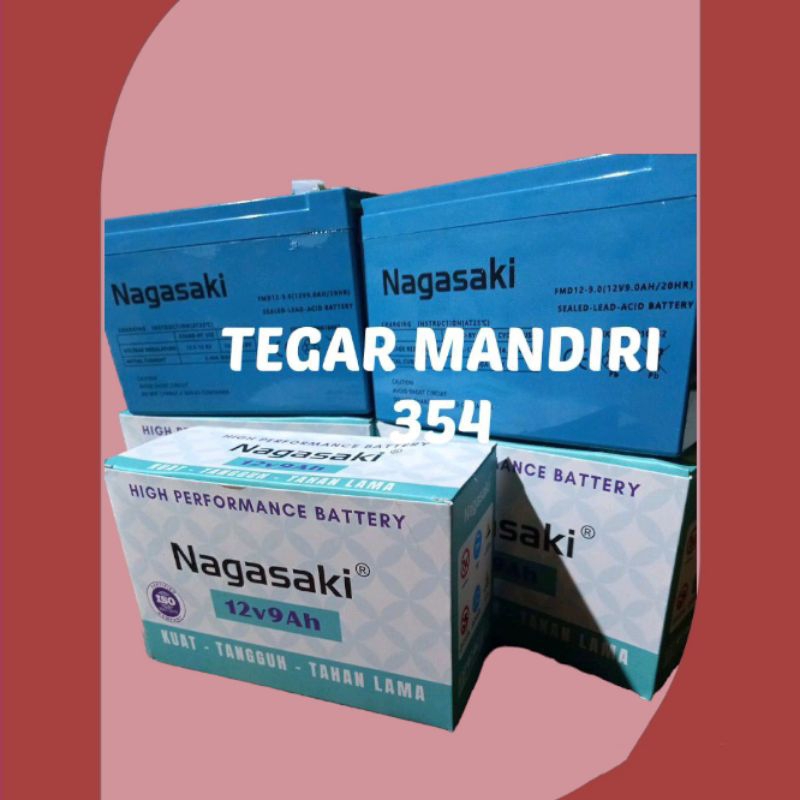 ASLI AKI NAGASAKI 12V 9AH 100% ORIGINAL Batrai aki nagasaki 9amper accu kering nagasaki BIRU