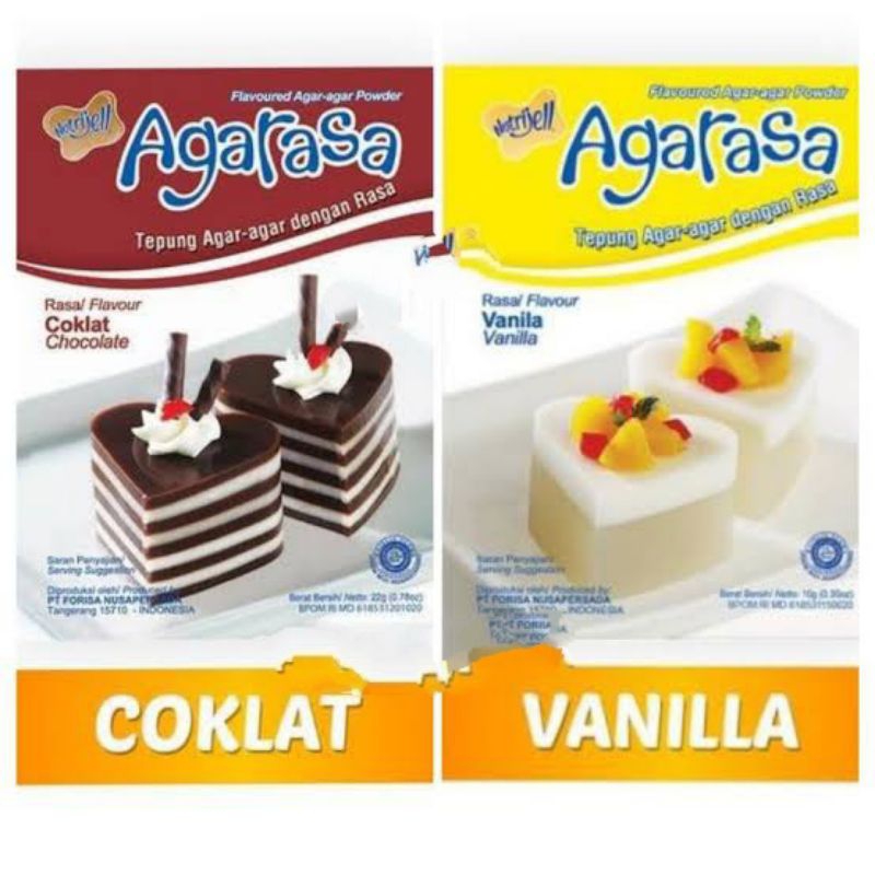 Nutrijell Agarasa Bubuk Coklat dan Vanilla