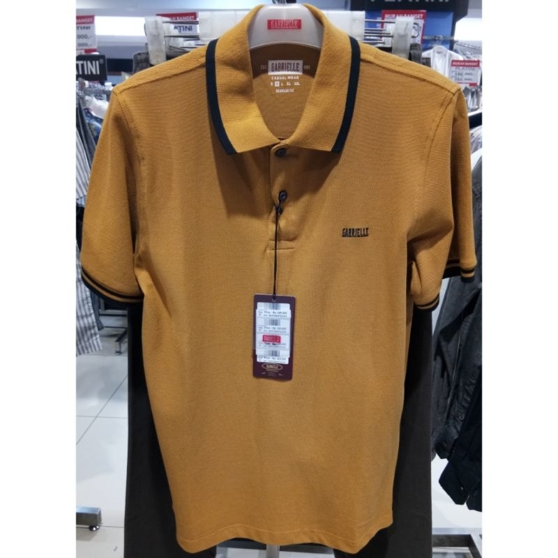 Gabrielle casual original mens polo shirt BAFC240P0223M kaos kerah pria lengan pendek reguler fit