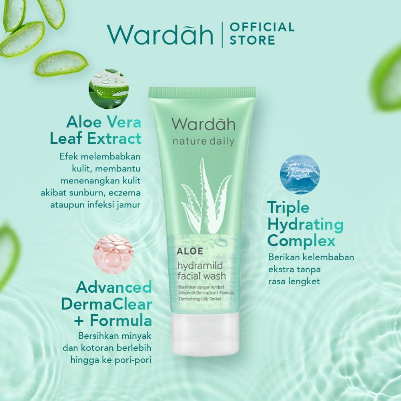 WARDAH Nature Daily Aloe Hydramild Facial Wash