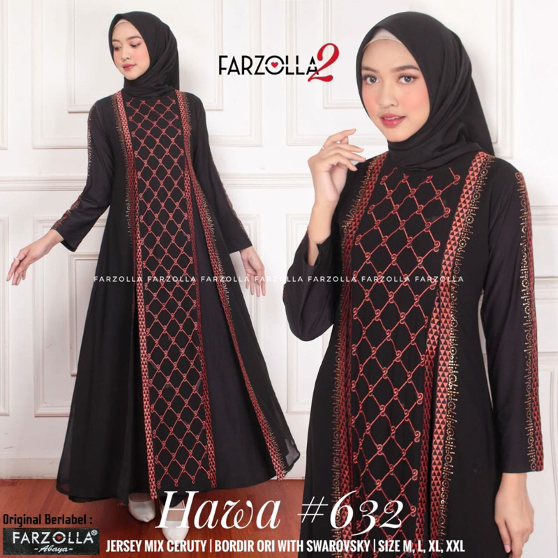 Abaya Turkey | Hawa #632 | Busana Arab Muslimah Original by Farzolla