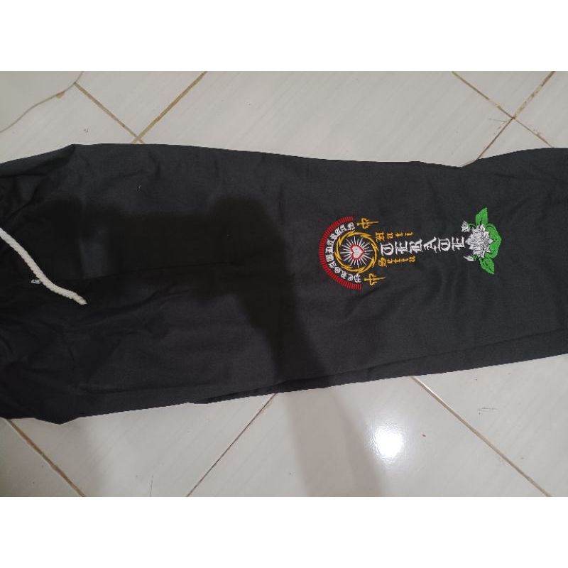 celana sakral PSHT MOTIF BORDIR BUNGA-celana silat NAGATA DRILL-CELANA SILAT-CELANA SAKRAL TALI HITA