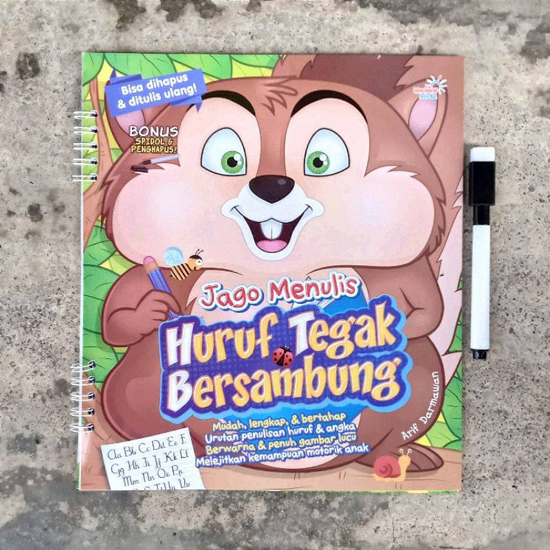 Wipe & Clean / Buku Tulis Hapus Jago Menulis Huruf Tegak Bersambung