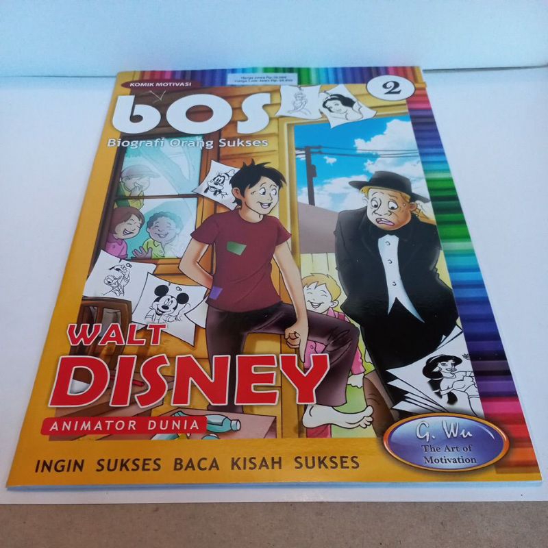 Komik Motivasi BOS Biografi Orang Sukses 2 "Walt Disney Animator Dunia"