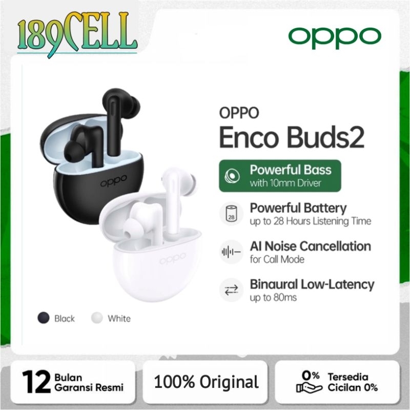 OPPO Enco Buds | Enco W11 TWS Earphone Original Garansi Resmi Oppo Indonesia