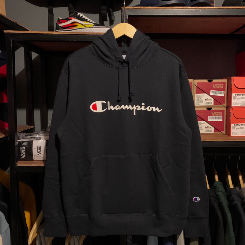 HOODIE CHAMPION BIGSCRIPT ORIGINAL BNWT RESMI ( JAPAN )