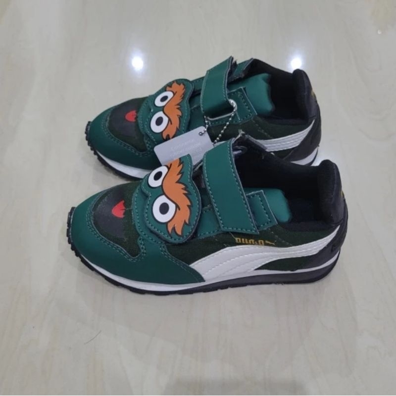 Sepatu Anak Elmo Sneakers Unisex Hijau PME-03